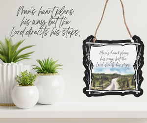 Wall Hanging Metal Twig Frame Mans Heart