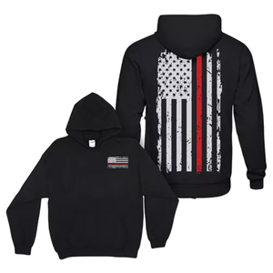 Pullover/Hooded Vintage Red Line Black