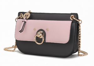 Jill Vegan Leather Women's Color Block Crossbody Bag