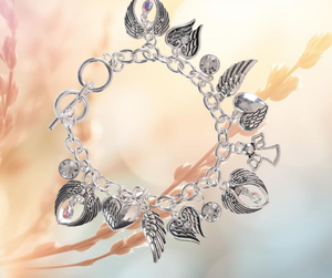 Bracelet Multi Angel Wing Silver plate