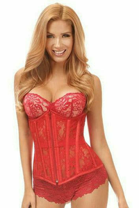 Lavish Sheer Lace Under Bust Corset