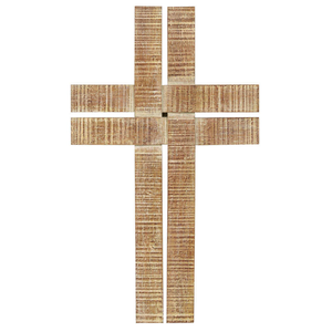 Cross Wall Antique Wood Look
