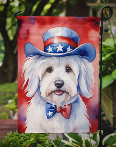Coton de Tulear Patriotic American Garden Flag