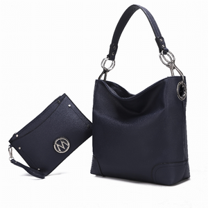 Viviana Vegan Leather Women's Hobo Bag with Wristlet