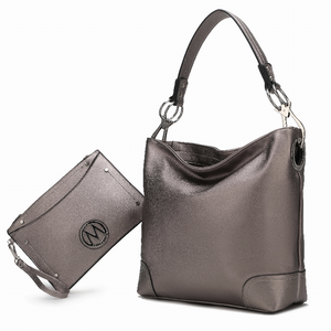 Viviana Vegan Leather Women's Hobo Bag with Wristlet