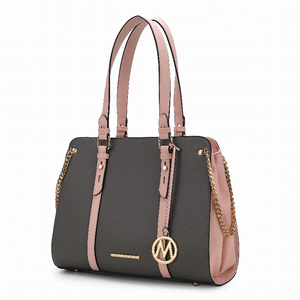 Amy Color Block Vegan Leather Women's Tote