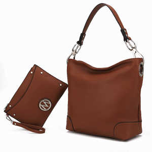 Viviana Vegan Leather Women's Hobo Bag with Wristlet