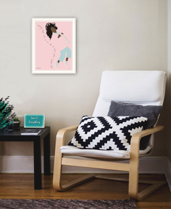 Dance Your Heart Out White Framed Print Wall Art