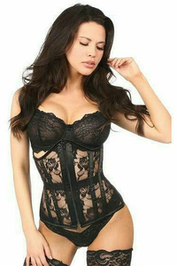 Lavish Sheer Lace Under Bust Corset