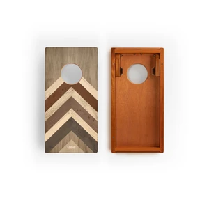 Chevron Mahogany Pathfinder Cornhole Board Set