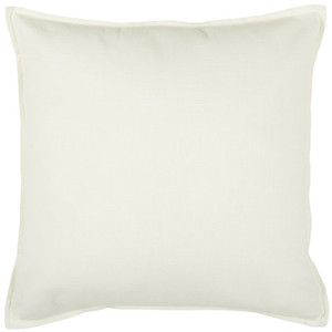Ivory Solid Light Textured Modern Throw Pillow - 808230118386