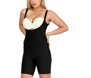 InstantFigure Curvy Underbust Bodyshorts W/Bra Straps