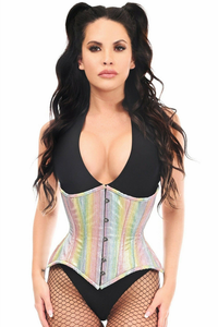 Top Drawer Double Steel Boned Curvy Cut Waist Cincher Corset