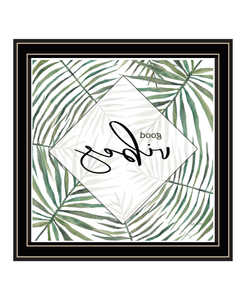 GOOD VIBES Black Framed Print Wall Art