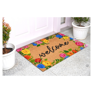 Calloway Mills Calloway Mills Colorful Roses Welcome Doormat