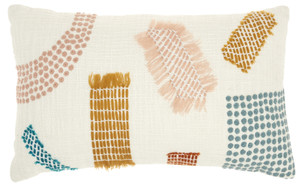 Multicolor Patterned Lumbar Pillow - 4512822827674