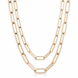 Double Large Elongated Mask Chain
