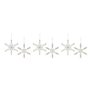 Jeweled Metal Snowflake Ornament