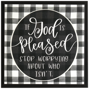 If God Is Pleased Wall Plaque