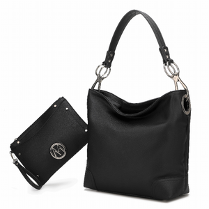 Viviana Vegan Leather Women's Hobo Bag with Wristlet