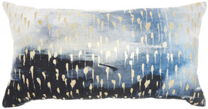 Blue Abstract Lumbar Pillow - 4512822826974
