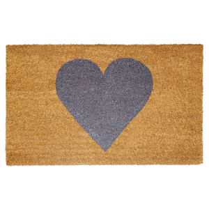 Calloway Mills Gray Heart Doormat