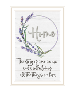 Home a Circle of Love White Framed Print Wall Art