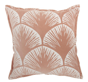 Coral and Ivory Scales Pattern Throw Pillow - 4512822827452 Coral and Ivory Scales Pattern Throw Pillow - 4512822827452