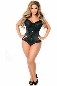 Top Drawer Steel Boned Underbust Corset with Busk Closure
