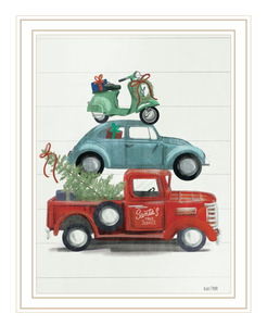Holiday Travels White Framed Print Wall Art