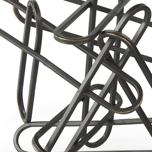 Metal Abstract Tabletop Sculpture