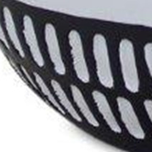 Set of Two Black And White Terracotta Chicken Figurines