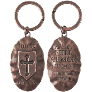 Keyring Full Armor God Eph.6:16 Copper
