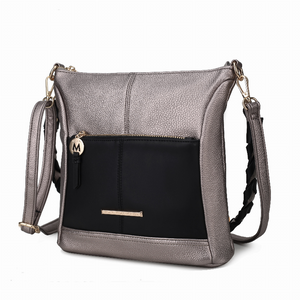 Nala Vegan Color-block Leather Women's Shoulder Bag