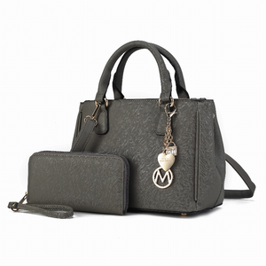 Ruth Vegan Leather Women's Satchel Bag with Wallet