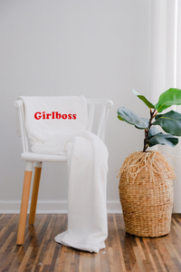 Girlboss Plush Fleece Nap Blanket