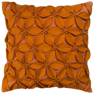 Orange Pinwheel Floral Petal Throw Pillow - 808230114944 Orange Pinwheel Floral Petal Throw Pillow - 808230114944