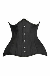 Top Drawer Curvy Cotton Double Steel Boned Underbust Waist Cincher Corset