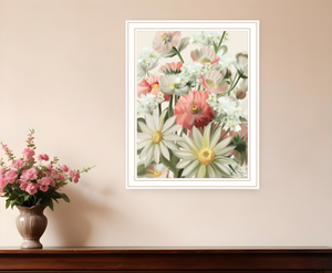 Summer Wildflowers For You White Framed Print Wall Art