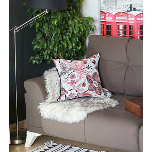 17"x 17" Multicolor Jacquard Forest Decorative Throw Pillow Cover - 4512839614847