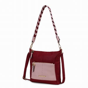 Nala Vegan Color-block Leather Women's Shoulder Bag