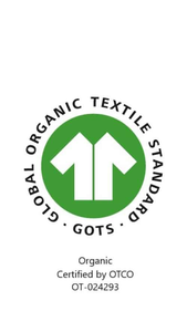 100% GOTS Organic Cotton Pillow w/zip