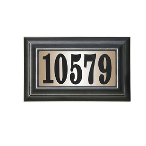 Edgewood Classic "Do It Yourself Kit" Polymer Frame Lighted Address Plaque