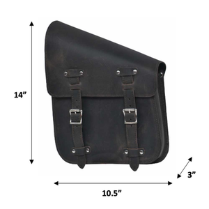 9586.L - Left Side Leather Swing Arm Bag