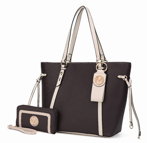 Kioea Tote with Wallet & Detachable Key-Ring Set