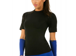 InstantFigure Activewear Compression Raglan Short Sleeve Top