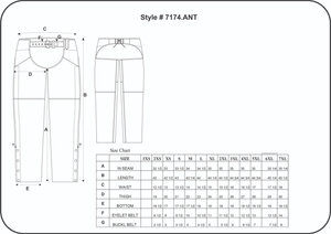 7174.ANT - Ladies Premium Lambskin Leather Chaps