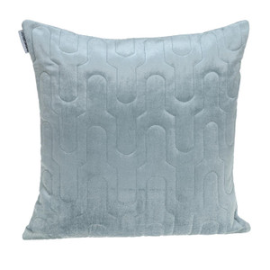 Geometric Lush Quilted Metallic Gray Throw Pillow - 808230111776