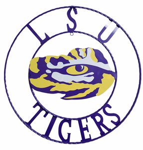 Louisiana State University LSU Tigers Wrought Iron Wall Decor