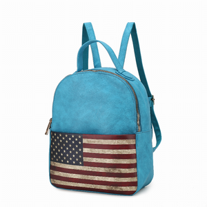 Briella Vegan Leather Women's FLAG Backpack